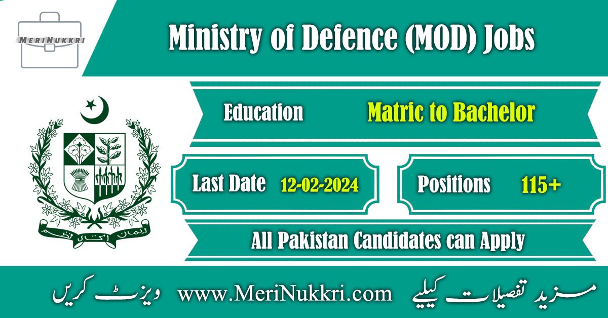 MOD Ministry of Defence Jobs 2024