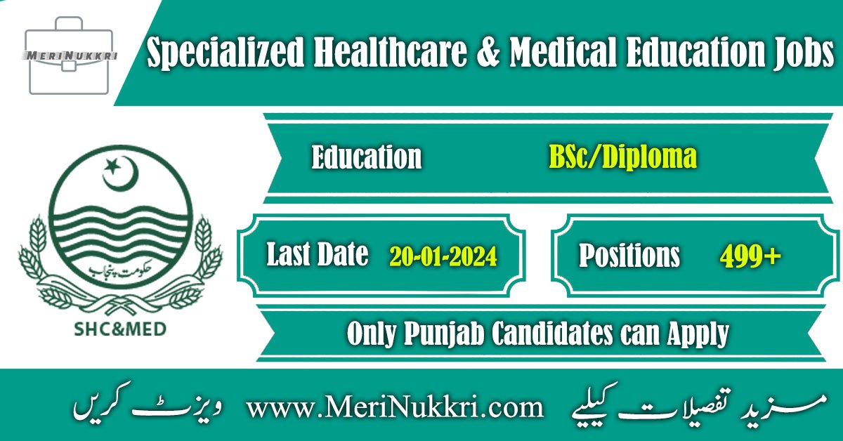 Specialized Healthcare and Medical Education Jobs 2024